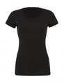 Dames T-shirt Triblend Crew Neck Bella 8413 Charcoal-Black Triblend